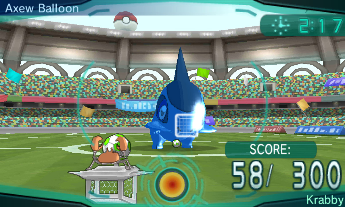 Playing the Super Training minigame. / Pokémon Omega Ruby and Alpha Sapphire
