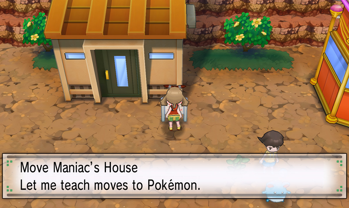 Outside the Move Maniac's house / Pokémon Omega Ruby and Alpha Sapphire
