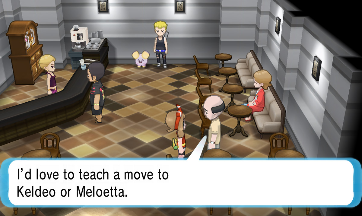 Talking to the move tutor / Pokémon Omega Ruby and Alpha Sapphire