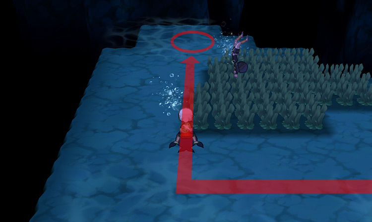 The corner where the Flame Plate is hidden.