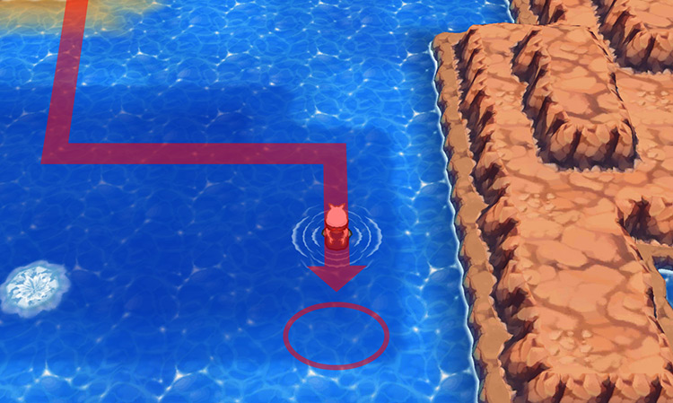 The closest Dive spot to the Splash Plate.