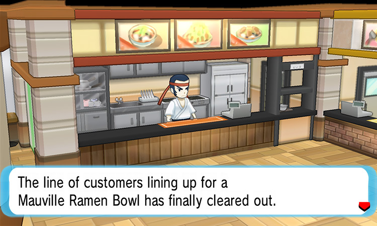 Unlocking the Mauville Ramen Bowl