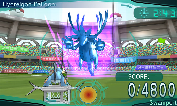 Training against a Hydreigon Balloon