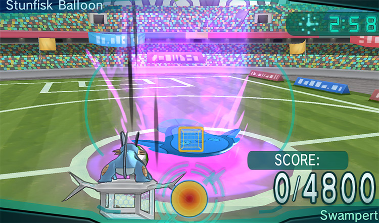 Training against a Stunfisk Balloon