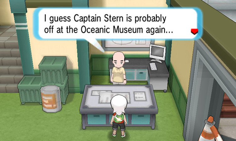 Speaking to Dock inside Stern’s Shipyard