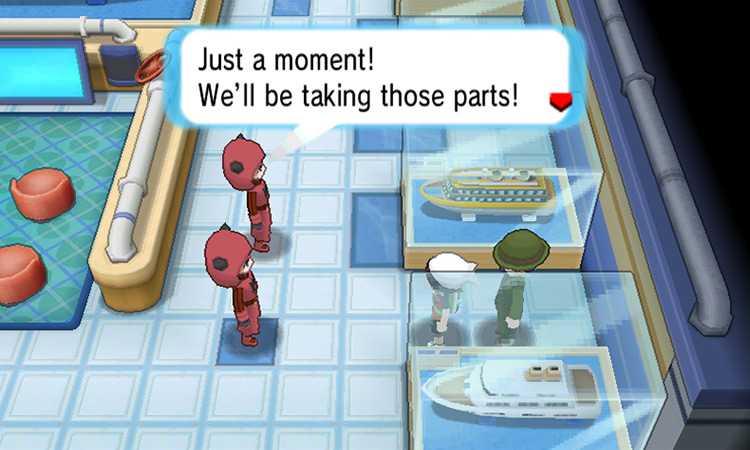 Challenging the evil team grunts