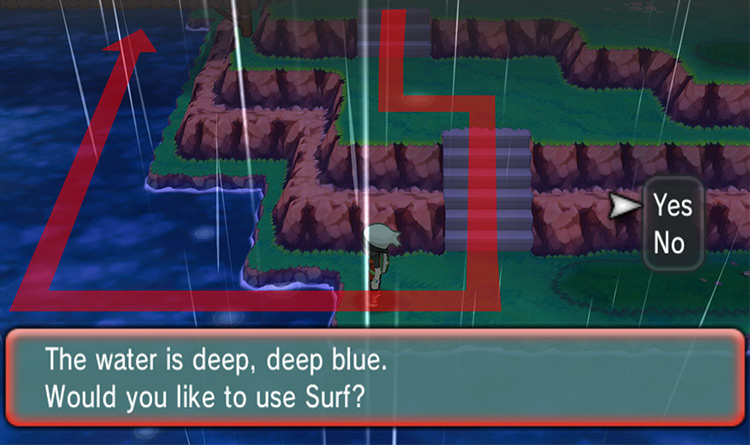 Using HM03 Surf on Route 119.