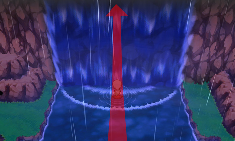 The waterfall on Route 119.