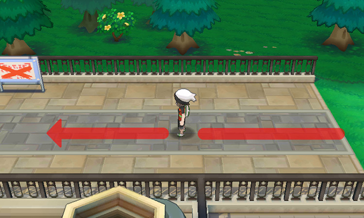 Entering Rustboro City from the northeast