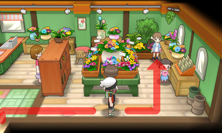 Inside the Pretty Petal Flower Shop on Route 104