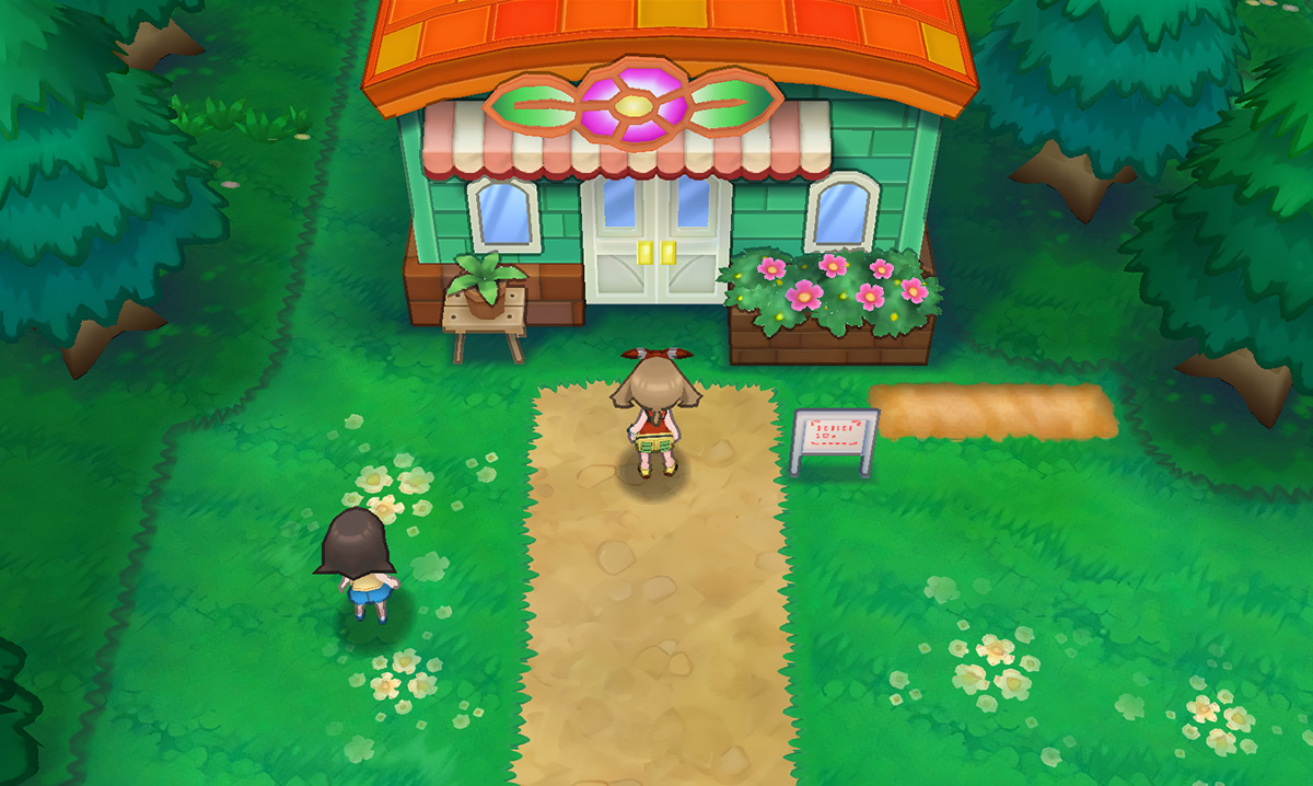 Outside the flower shop / Pokémon Omega Ruby and Alpha Sapphire