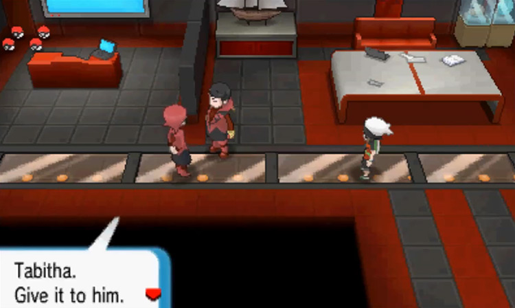 Getting the Cameruptite from Maxie in Omega Ruby