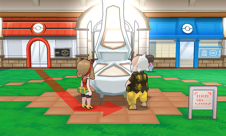 Talking to Wattson in front of Square Tower