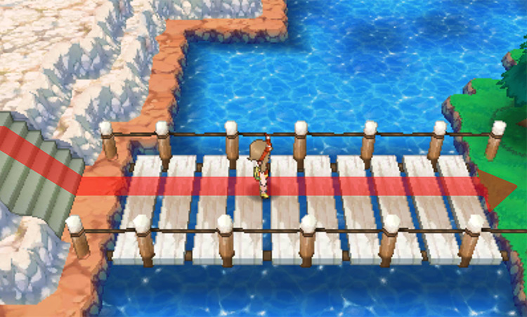 Crossing the bridge near Sootopolis