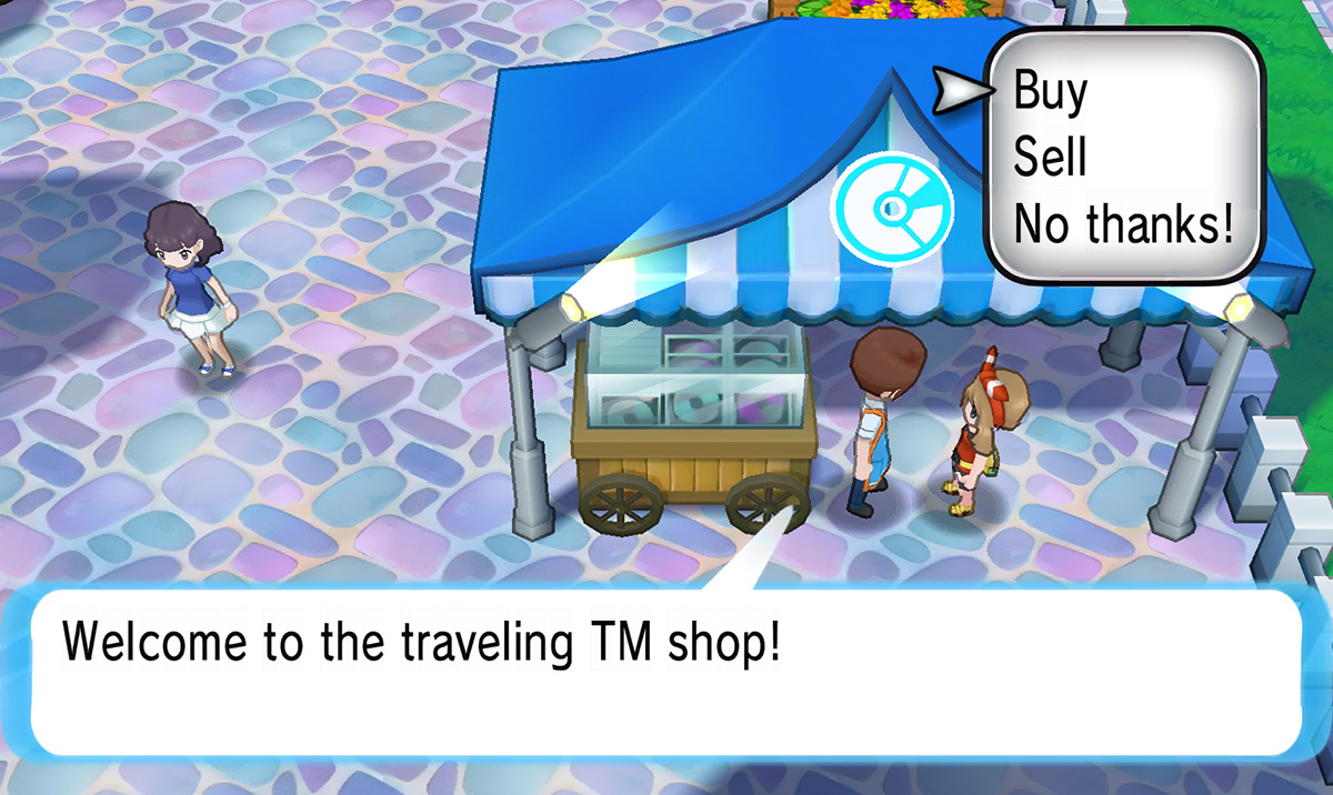 Talking to the TM Seller / Pokémon Omega Ruby and Alpha Sapphire