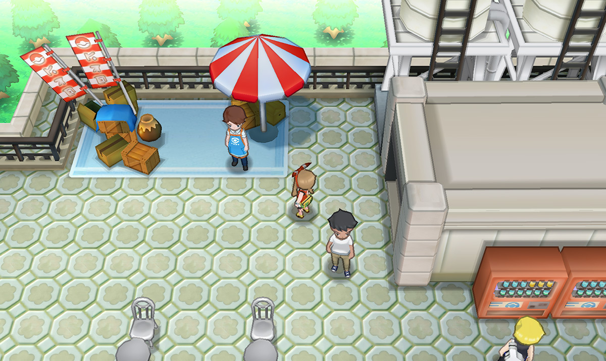 Standing at the rooftop plaza / Pokémon Omega Ruby and Alpha Sapphire