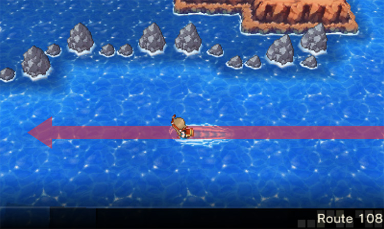 Entering Route 108