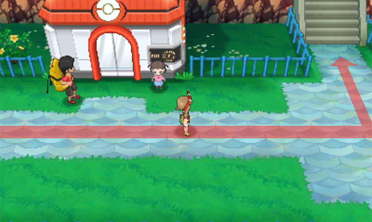 Passing through Lilycove City’s Pokémon Center