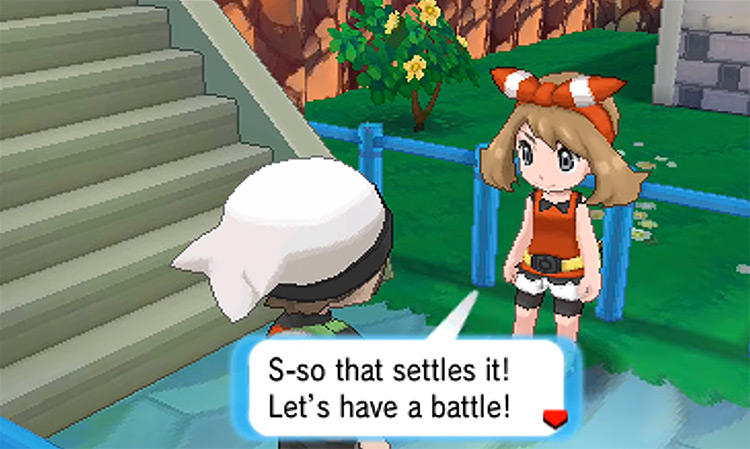 Your Rival challenging you to a battle