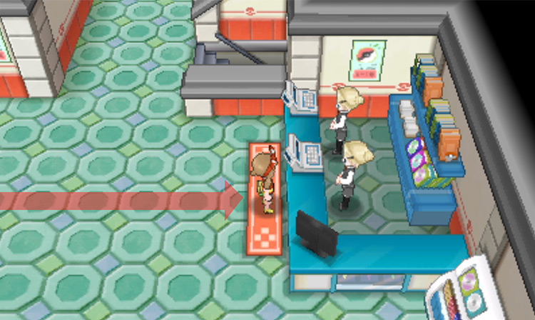 On the fourth floor of Lilycove Department Store