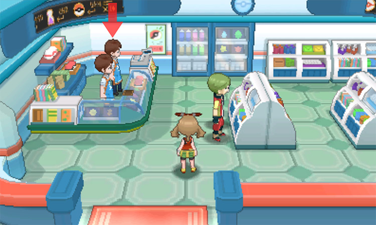 Inside Mauville City’s PokéMart