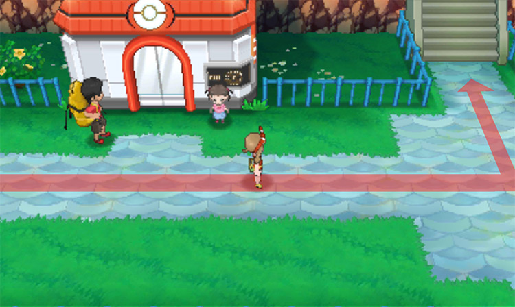Passing through Lilycove City’s Pokémon Center